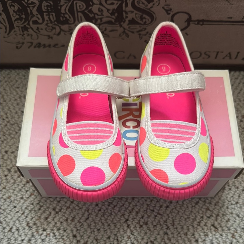 Circo Pink and Yellow Mary Jane Dress Shoes
